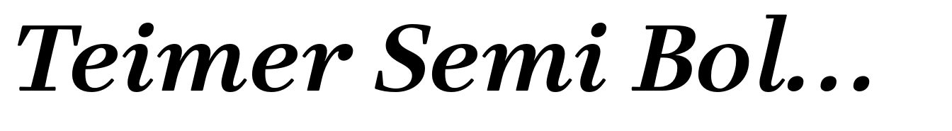 Teimer Semi Bold Italic